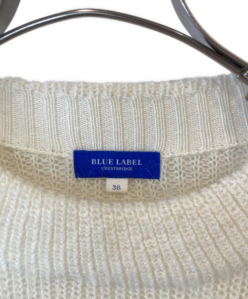 BLUE LABEL CRESTBRIDGE（ブルーレーベルクレストブリッジ）BLUE LABEL CRESTBRIDGE (ブルーレーベルクレストブリッジ) エアリーウールニットプルオーバー ベージュ サイズ:38の古着・服飾アイテム