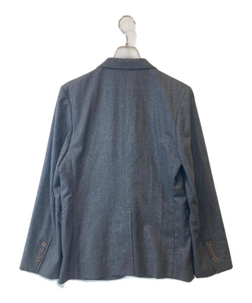 maison kitsune（メゾンキツネ）maison kitsune (メゾンキツネ) ウールテーラードジャケット グレー サイズ:46/42の古着・服飾アイテム