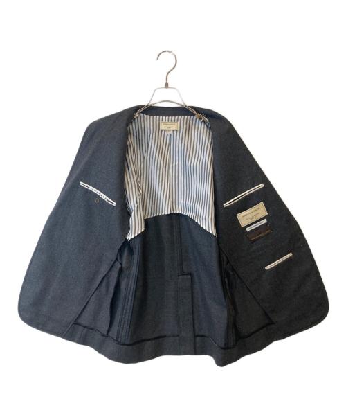 maison kitsune（メゾンキツネ）maison kitsune (メゾンキツネ) ウールテーラードジャケット グレー サイズ:46/42の古着・服飾アイテム