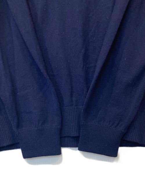 maison kitsune（メゾンキツネ）maison kitsune (メゾンキツネ) ウールニット　KMM-1820-A ネイビー サイズ:XLの古着・服飾アイテム