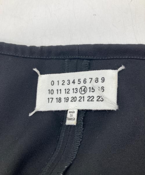 Maison Margiela 14（メゾンマルジェラ 14）Maison Margiela 14 (メゾンマルジェラ 14) ウールイージースラックス　S30KA0484 S47998 ブラック サイズ:46の古着・服飾アイテム