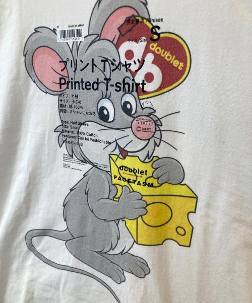 FACETASM（ファセッタズム）FACETASM (ファセッタズム) doublet (ダブレット) プリントTシャツ　23AW78ST08 ホワイト サイズ:Sの古着・服飾アイテム