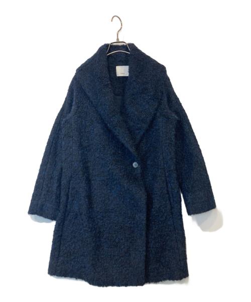 VINCE（ヴィンス）VINCE (ヴィンス) ショールカラーニットコート　457-66204 ネイビー サイズ:XSの古着・服飾アイテム