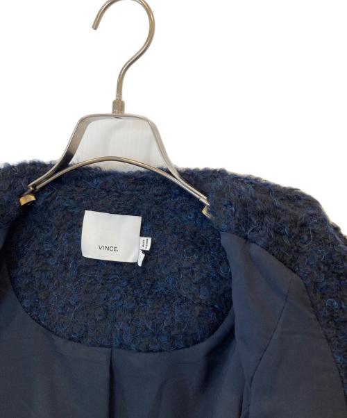 VINCE（ヴィンス）VINCE (ヴィンス) ショールカラーニットコート　457-66204 ネイビー サイズ:XSの古着・服飾アイテム