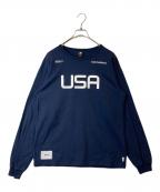 WTAPS×NEW BALANCEダブルタップス×ニューバランス）の古着「ロングスリーブカットソー　S2001SKU930」｜ネイビー