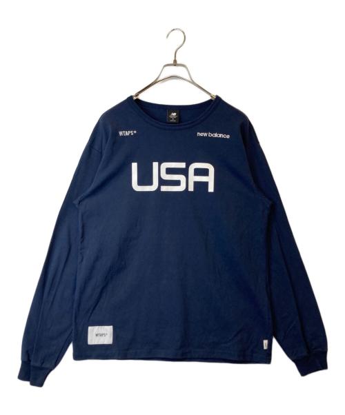 WTAPS（ダブルタップス）WTAPS (ダブルタップス) NEW BALANCE (ニューバランス) ロングスリーブカットソー　S2001SKU930 ネイビー サイズ:Sの古着・服飾アイテム