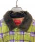 中古・古着 SUPREME (シュプリーム) Faux Fur Collar Flannel Shirt グリーン サイズ:S：10000円