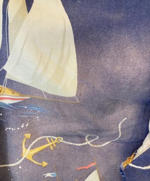 POLO RALPH LAUREN（ポロ・ラルフローレン）POLO RALPH LAUREN (ポロ・ラルフローレン) 帆船柄ショートパンツ ネイビー サイズ:表示がないため不明の古着・服飾アイテム