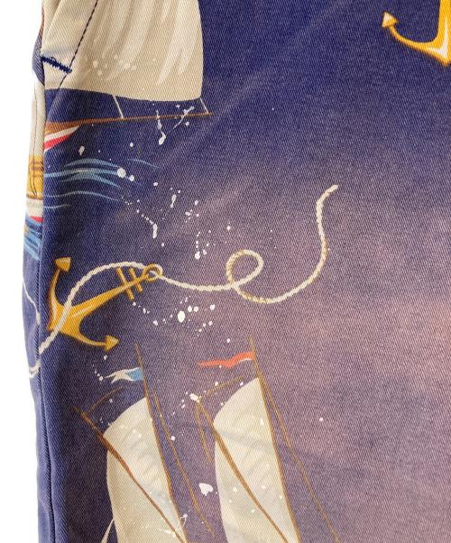 POLO RALPH LAUREN（ポロ・ラルフローレン）POLO RALPH LAUREN (ポロ・ラルフローレン) 帆船柄ショートパンツ ネイビー サイズ:表示がないため不明の古着・服飾アイテム