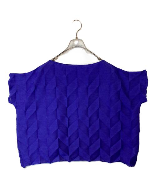 me ISSEY MIYAKE（ミーイッセイ ミヤケ）me ISSEY MIYAKE (ミーイッセイ ミヤケ) プリーツカットソー　MI43FK551 パープル サイズ:-の古着・服飾アイテム