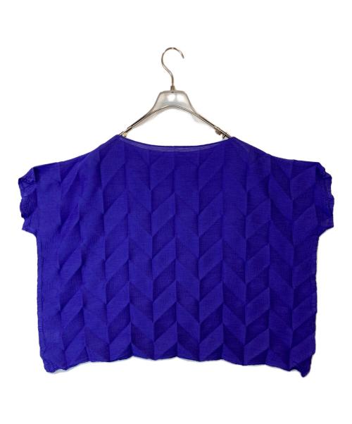me ISSEY MIYAKE（ミーイッセイ ミヤケ）me ISSEY MIYAKE (ミーイッセイ ミヤケ) プリーツカットソー　MI43FK551 パープル サイズ:-の古着・服飾アイテム