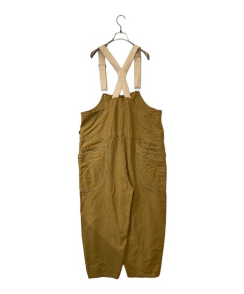 go slow caravan（ゴースローキャラバン）go slow caravan (ゴースローキャラバン) ゴースローキャラバン バックサテンオーバーオール　350228 イエロー サイズ:4の古着・服飾アイテム