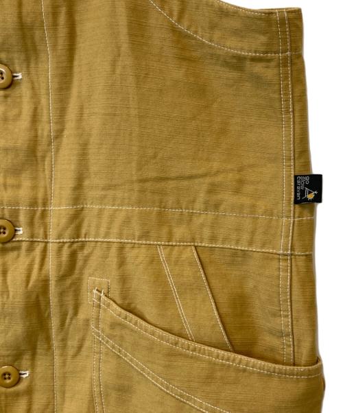 go slow caravan（ゴースローキャラバン）go slow caravan (ゴースローキャラバン) ゴースローキャラバン バックサテンオーバーオール　350228 イエロー サイズ:4の古着・服飾アイテム