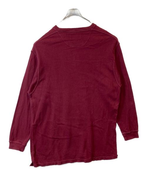 CHAPS RALPH LAUREN（チャップス ラルフローレン）CHAPS RALPH LAUREN (チャップス ラルフローレン) ヘンリーネックカットソー レッド サイズ:XXLの古着・服飾アイテム