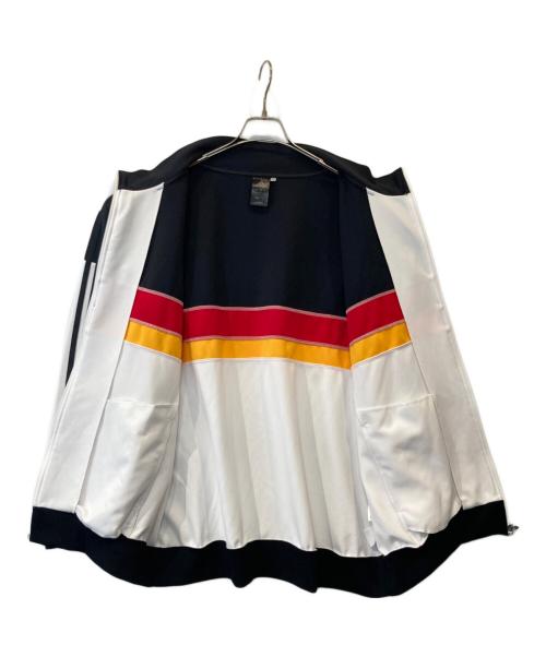 adidas（アディダス）adidas (アディダス) トラックジャケット 767120 ブラック×ホワイト サイズ:5X0の古着・服飾アイテム