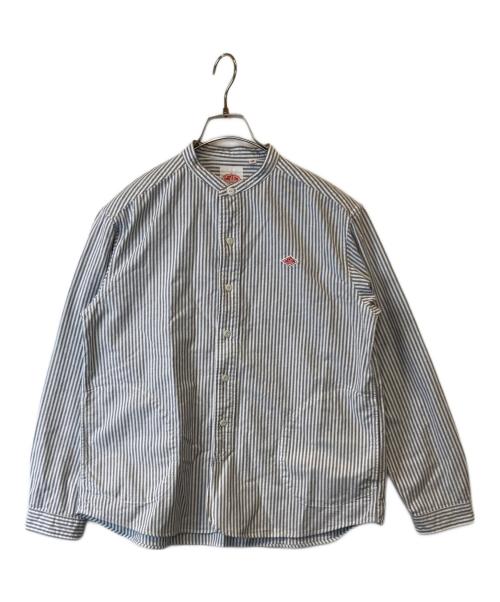 DANTON（ダントン）DANTON (ダントン) バンドカラーシャツ グレー サイズ:SIZE 38の古着・服飾アイテム