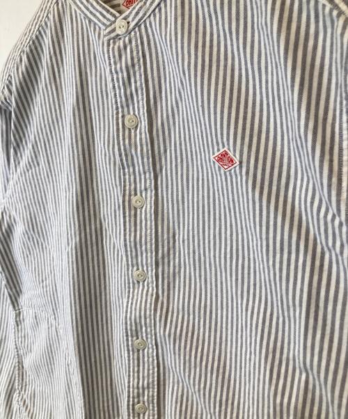 DANTON（ダントン）DANTON (ダントン) バンドカラーシャツ グレー サイズ:SIZE 38の古着・服飾アイテム
