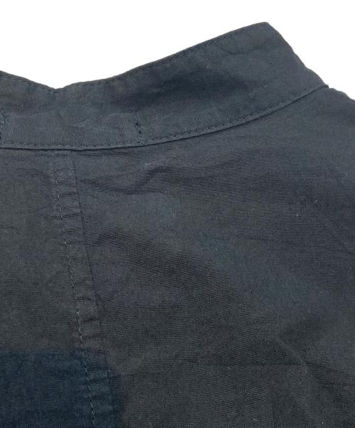 plantation（プランテーション）plantation (プランテーション) 製品染めバンドカラーシャツ　PL91FJ044 ブラック サイズ:Mの古着・服飾アイテム