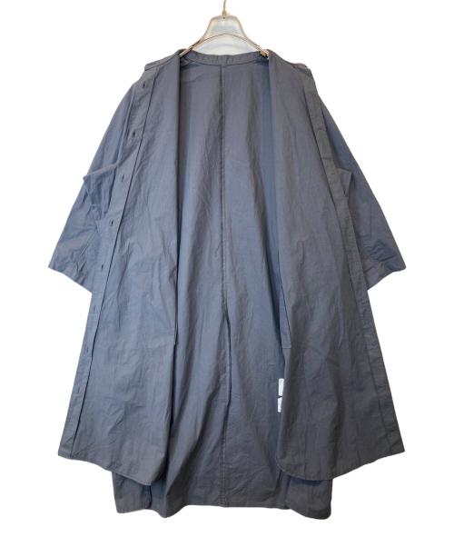 YUNI（ユニ）YUNI (ユニ) コットンキャッチワッシャーバンドカラーワンピース　17-01-OP-010-24-1 グレー サイズ:FREEの古着・服飾アイテム