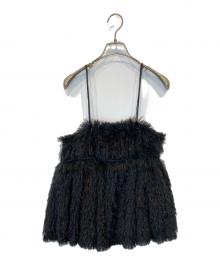 Adam et Rope（アダム エ ロペ）の古着「フェザーライクキャミソール GAF-53500」｜ブラック