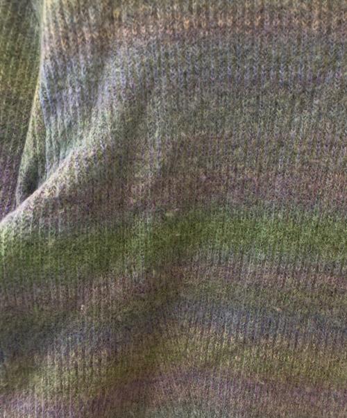 WRAPINKNOT（ラッピンノット）WRAPINKNOT (ラッピンノット) グラデーションクロップトニット　WZ21W-LP028 グリーンの古着・服飾アイテム