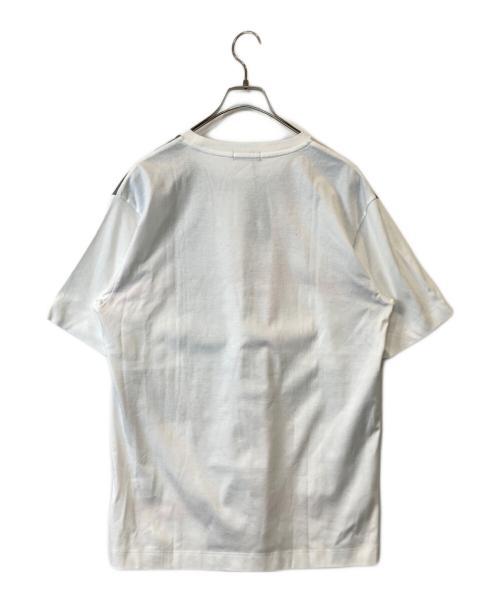 BLACK LABEL CRESTBRIDGE（ブラックレーベル クレストブリッジ）BLACK LABEL CRESTBRIDGE (ブラックレーベル クレストブリッジ) パネルチェックサッカーTシャツ 51P29-339-02 ホワイト サイズ:L 未使用品の古着・服飾アイテム