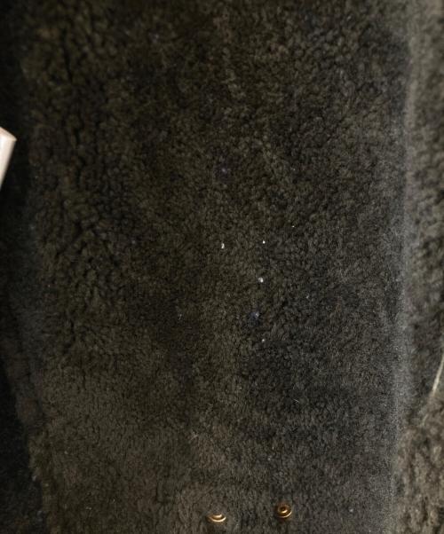 Cinquanta（チンクワンタ）Cinquanta (チンクワンタ) ムートンジャケット 5312 カーキ×ネイビー サイズ:38の古着・服飾アイテム