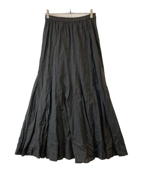 FRAMeWORK（フレームワーク）FRAMeWORK (フレームワーク) ピースダイ切り替えフレアスカート　22060220908020 ブラック サイズ:38の古着・服飾アイテム