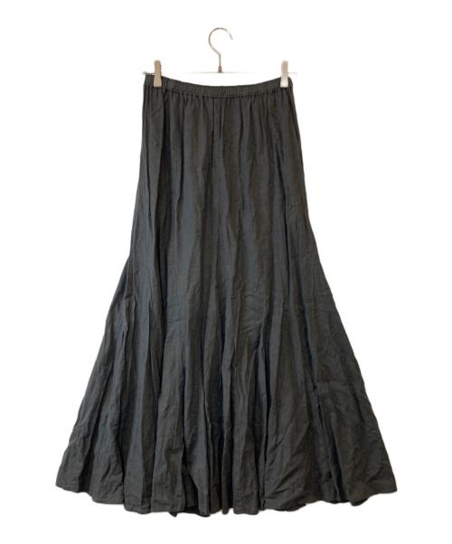 FRAMeWORK（フレームワーク）FRAMeWORK (フレームワーク) ピースダイ切り替えフレアスカート　22060220908020 ブラック サイズ:38の古着・服飾アイテム