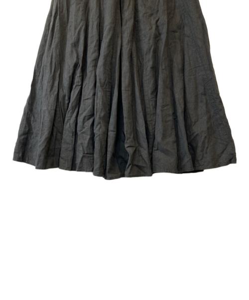 FRAMeWORK（フレームワーク）FRAMeWORK (フレームワーク) ピースダイ切り替えフレアスカート　22060220908020 ブラック サイズ:38の古着・服飾アイテム
