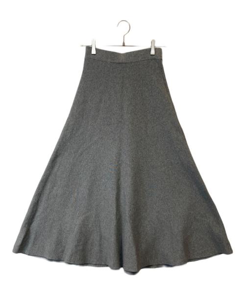 SLOBE IENA（スローブ イエナ）SLOBE IENA (スローブ イエナ) ミラノリブニットフレアスカート　22060912265030 グレー サイズ:FREEの古着・服飾アイテム
