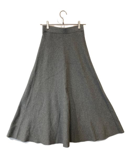 SLOBE IENA（スローブ イエナ）SLOBE IENA (スローブ イエナ) ミラノリブニットフレアスカート　22060912265030 グレー サイズ:FREEの古着・服飾アイテム