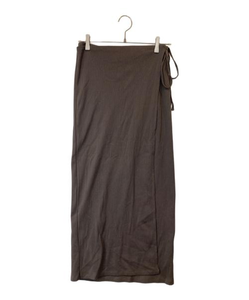 SLOBE IENA（スローブ イエナ）SLOBE IENA (スローブ イエナ) カットリブラップスカート ブラウン サイズ:FREEの古着・服飾アイテム