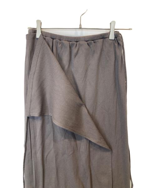 SLOBE IENA（スローブ イエナ）SLOBE IENA (スローブ イエナ) カットリブラップスカート ブラウン サイズ:FREEの古着・服飾アイテム