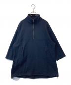 FRAMeWORKフレームワーク）の古着「ウールジャージジップアップミニワンピース 21040220613040」｜ネイビー