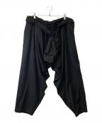 Yohji Yamamoto pour hommeヨウジヤマモト プールオム）の古着「腰巻ドレープP HJ-P19-100」｜ブラック