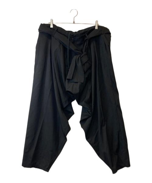 Yohji Yamamoto pour homme（ヨウジヤマモト プールオム）Yohji Yamamoto pour homme (ヨウジヤマモト プールオム) 腰巻ドレープP HJ-P19-100 ブラック サイズ:1の古着・服飾アイテム