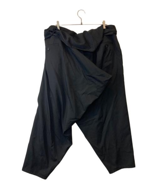 Yohji Yamamoto pour homme（ヨウジヤマモト プールオム）Yohji Yamamoto pour homme (ヨウジヤマモト プールオム) 腰巻ドレープP HJ-P19-100 ブラック サイズ:1の古着・服飾アイテム
