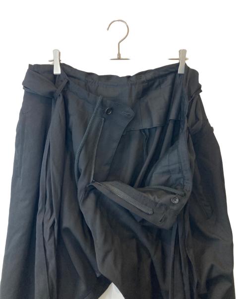 Yohji Yamamoto pour homme（ヨウジヤマモト プールオム）Yohji Yamamoto pour homme (ヨウジヤマモト プールオム) 腰巻ドレープP HJ-P19-100 ブラック サイズ:1の古着・服飾アイテム