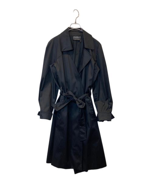 Salvatore Ferragamo（サルヴァトーレ フェラガモ）Salvatore Ferragamo (サルヴァトーレ フェラガモ) トレンチコート ブラック サイズ:44の古着・服飾アイテム