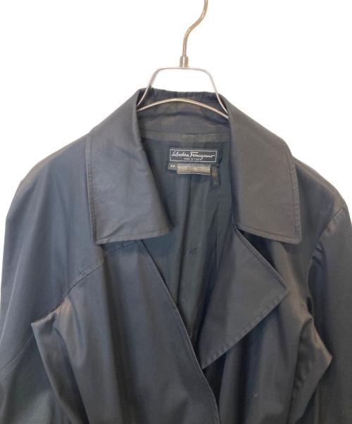 Salvatore Ferragamo（サルヴァトーレ フェラガモ）Salvatore Ferragamo (サルヴァトーレ フェラガモ) トレンチコート ブラック サイズ:44の古着・服飾アイテム