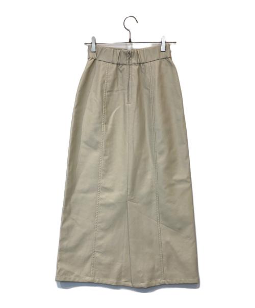 crewre（クルー）crewre (クルー) フェイクレザーナロースカート　cr23aw19015 アイボリー サイズ:1の古着・服飾アイテム