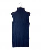 ISSEY MIYAKEイッセイミヤケ）の古着「プリーツカットソー PP04-JK603」｜ネイビー