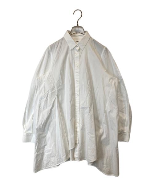 ENFOLD（エンフォルド）ENFOLD (エンフォルド) SOMELOS ランダムフレアSHIRT　300ES330-3300 ホワイト サイズ: 38の古着・服飾アイテム