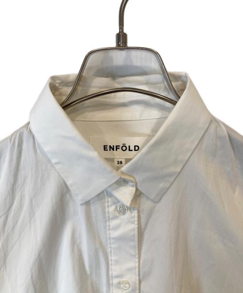 ENFOLD（エンフォルド）ENFOLD (エンフォルド) SOMELOS ランダムフレアSHIRT　300ES330-3300 ホワイト サイズ: 38の古着・服飾アイテム