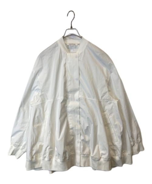 ENFOLD（エンフォルド）ENFOLD (エンフォルド) イプライター オーバーフレアブルゾン　300ES930-170 ホワイト サイズ:SIZE 38の古着・服飾アイテム