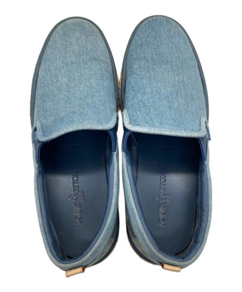 LOUIS VUITTON（ルイ ヴィトン）LOUIS VUITTON (ルイ ヴィトン) ダミエ グラフィット キャンバスエスパドリーユ　BM 1105 ブルー サイズ:9の古着・服飾アイテム