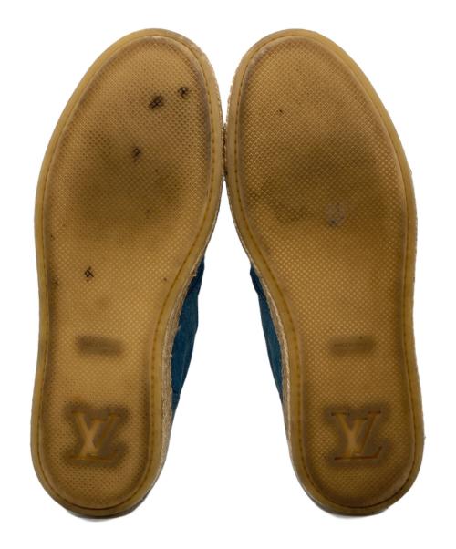 LOUIS VUITTON（ルイ ヴィトン）LOUIS VUITTON (ルイ ヴィトン) ダミエ グラフィット キャンバスエスパドリーユ　BM 1105 ブルー サイズ:9の古着・服飾アイテム