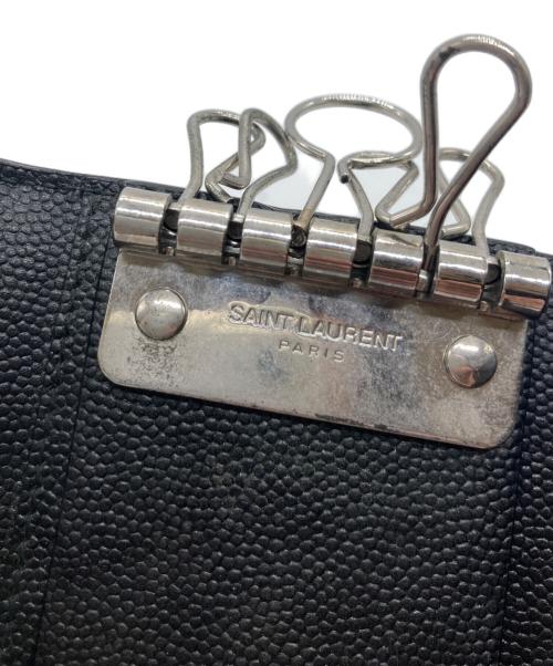 Saint Laurent Paris（サンローランパリ）Saint Laurent Paris (サンローランパリ) 6連レザーキーケース CFP4356340321 ブラックの古着・服飾アイテム