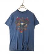 HARLEY-DAVIDSONハーレーダビッドソン）の古着「プリントTシャツ」｜ブルー